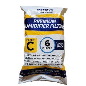 **NEW** VEVA 6-Pack Premium Humidifier Filters For HW Filter C, HC-888, HC-888N